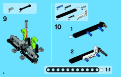 LEGO 42021 instructions page 8 – build guide