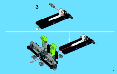 LEGO 42021 instructions page 9 – build guide