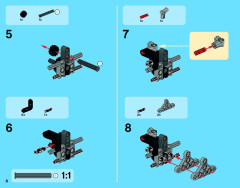 LEGO 42022 instructions page 8 – build guide