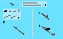 LEGO 42023 instructions page 9 – build guide