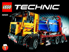 LEGO 42024 instructions page 1 – build guide