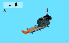 LEGO 42026 instructions page 9 – build guide