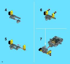 LEGO 42028 instructions page 12 – build guide