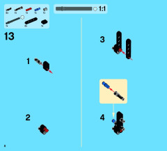 LEGO 42028 instructions page 8 – build guide