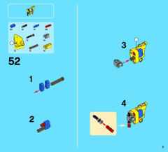 LEGO 42028 instructions page 3 – build guide