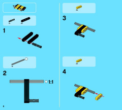 LEGO 42028 instructions page 8 – build guide