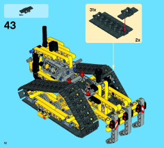LEGO 42028 instructions page 12 – build guide