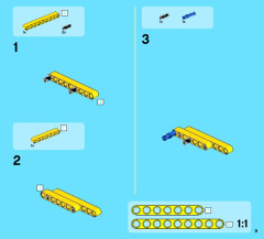 LEGO 42028 instructions page 9 – build guide