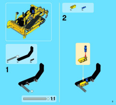 LEGO 42028 instructions page 3 – build guide