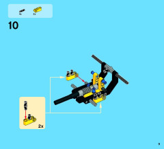 LEGO 42028 instructions page 9 – build guide