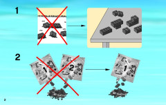 LEGO 4203 instructions page 2 – build guide