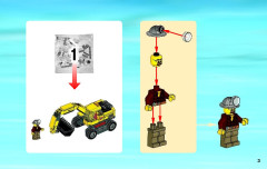 LEGO 4203 instructions page 3 – build guide