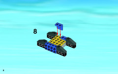 LEGO 4203 instructions page 8 – build guide