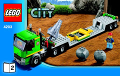 LEGO 4203 instructions page 1 – build guide