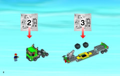 LEGO 4203 instructions page 2 – build guide