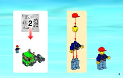 LEGO 4203 instructions page 3 – build guide