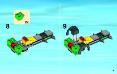 LEGO 4203 instructions page 9 – build guide