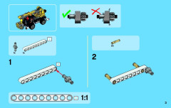 LEGO 42031 instructions page 3 – build guide