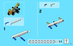 LEGO 42031 instructions page 3 – build guide