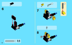 LEGO 42031 instructions page 8 – build guide