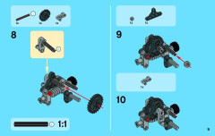 LEGO 42032 instructions page 9 – build guide