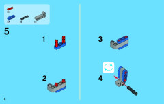 LEGO 42033 instructions page 8 – build guide