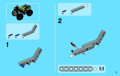 LEGO 42034 instructions page 3 – build guide
