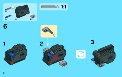 LEGO 42034 instructions page 6 – build guide