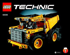 LEGO 42035 instructions page 1 – build guide