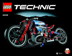 LEGO 42036 instructions page 1 – build guide