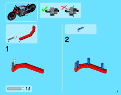 LEGO 42036 instructions page 3 – build guide