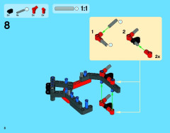 LEGO 42036 instructions page 8 – build guide
