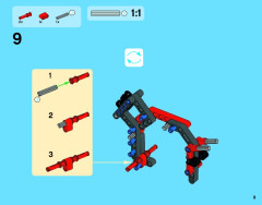 LEGO 42036 instructions page 9 – build guide