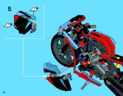 LEGO 42036 instructions page 74 – build guide