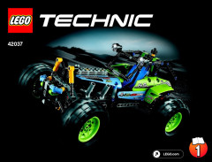 LEGO 42037 instructions page 1 – build guide