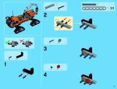 LEGO 42038 instructions page 3 – build guide