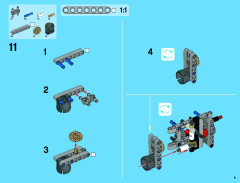 LEGO 42038 instructions page 9 – build guide
