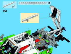 LEGO 42039 instructions page 209 – build guide