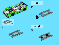 LEGO 42039 instructions page 3 – build guide