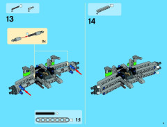 LEGO 42039 instructions page 9 – build guide