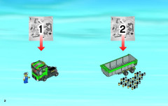 LEGO 4204 instructions page 2 – build guide