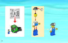 LEGO 4204 instructions page 4 – build guide