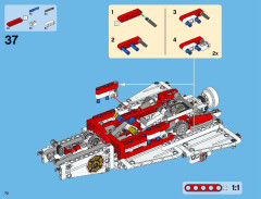 LEGO 42040 instructions page 72 – build guide