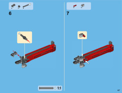 LEGO 42043 instructions page 127 – build guide