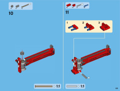 LEGO 42043 instructions page 129 – build guide