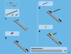 LEGO 42043 instructions page 135 – build guide
