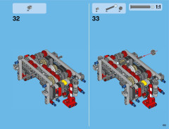 LEGO 42043 instructions page 153 – build guide