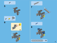 LEGO 42043 instructions page 167 – build guide
