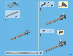 LEGO 42043 instructions page 179 – build guide