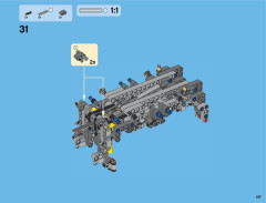 LEGO 42043 instructions page 197 – build guide